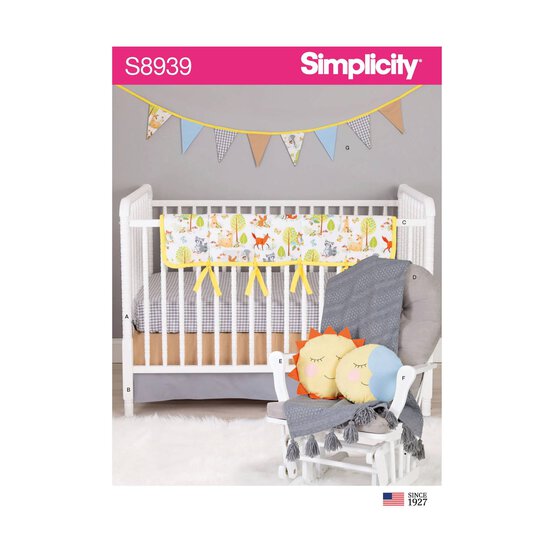 Simplicity Nursery Bedding and D&eacute;cor Sewing Pattern S8939 image number 1
