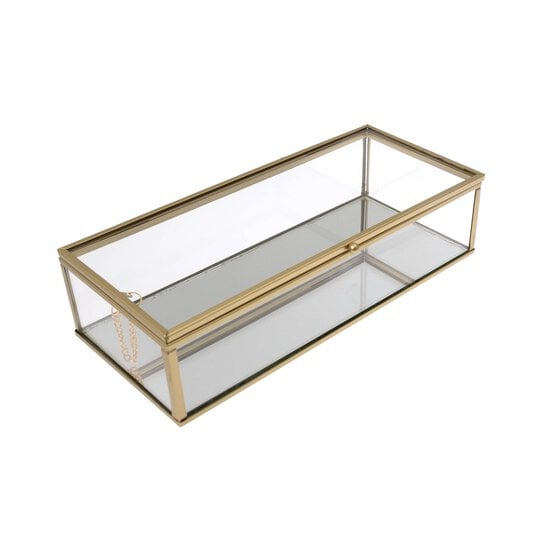 Create & Celebrate Gold Framed Glass Box 23cm x 10cm image number 3