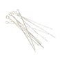 Beads Unlimited Silver Plated Eyepin 5cm 12 Pack image number 1