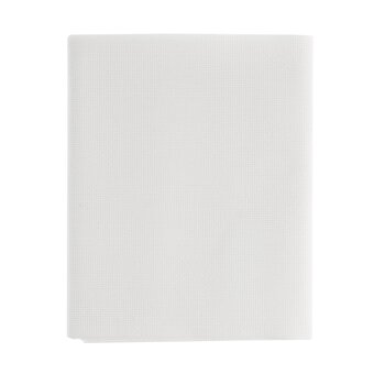 White 18 Count Aida Fabric 76cm x 91cm image number 4
