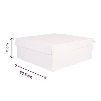 White Cake Box 14 Inches image number 4