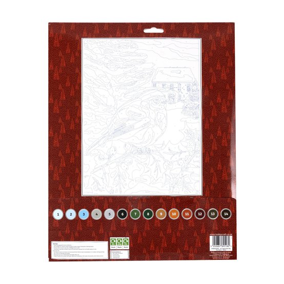 Christmas Robin Paint by Numbers image number 4