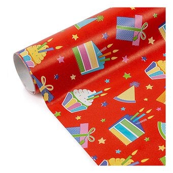 Assorted Happy Birthday Wrapping Paper 69cm x 3m image number 5