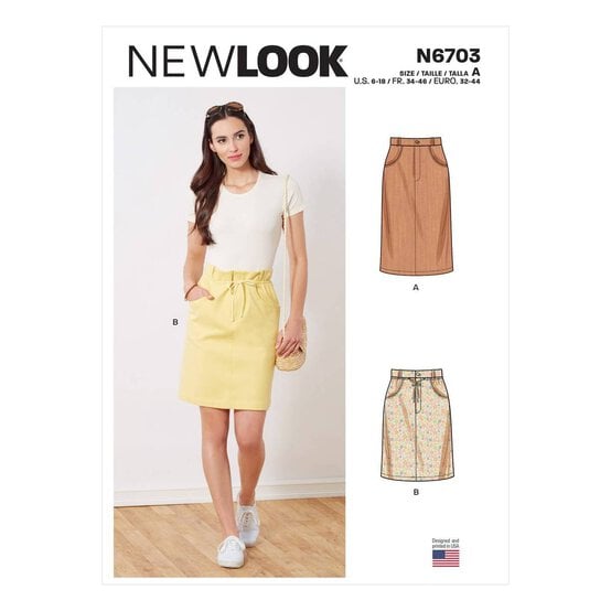 New Look Women&rsquo;s Skirt Sewing Pattern N6703 image number 1