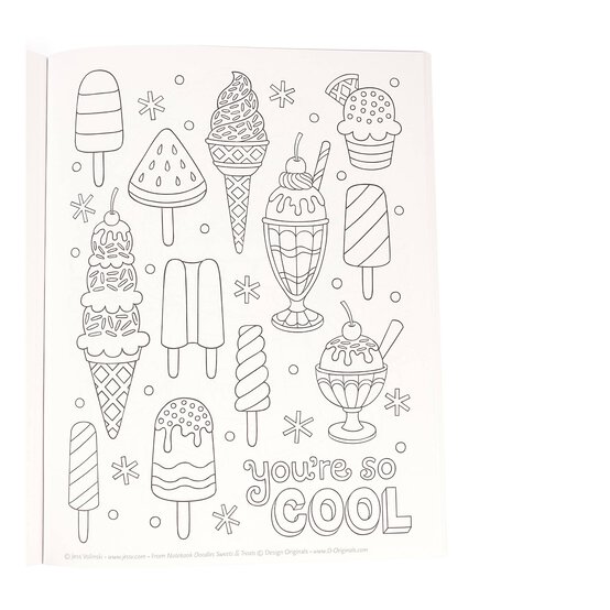 Notebook Doodles Sweets and Treats Colouring and Activity Book image number 4