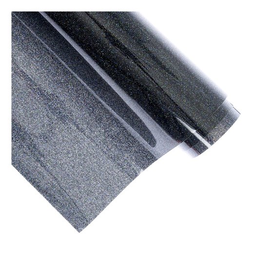 Siser Galaxy Black Glitter Heat Transfer Vinyl 30cm x 50cm image number 2