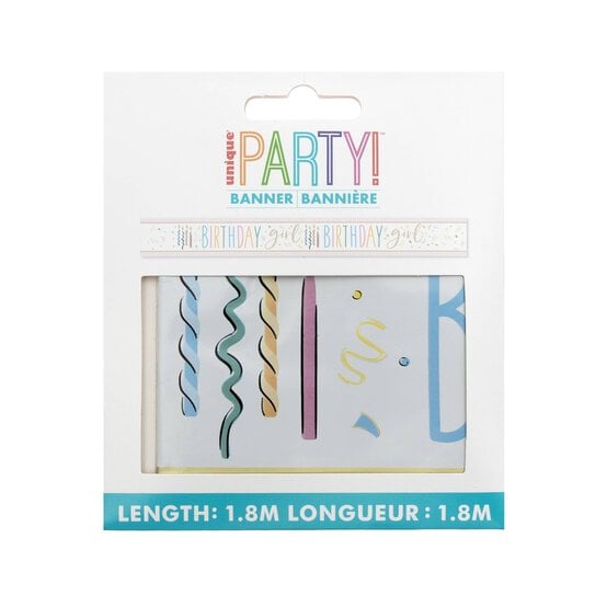 Pink Birthday Girl Banner 1.8m image number 3