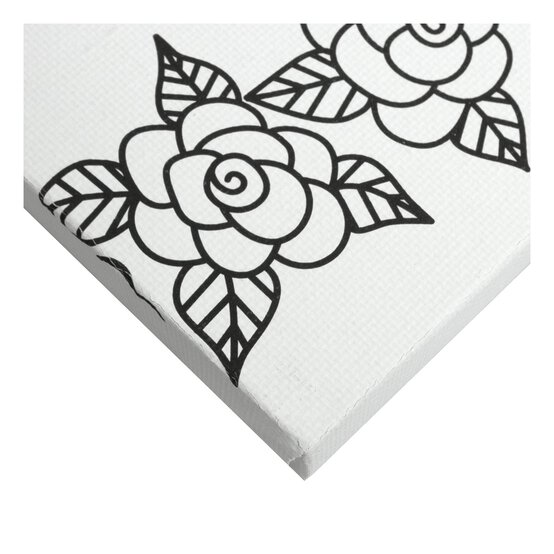 Owl Colour-in Canvas image number 3