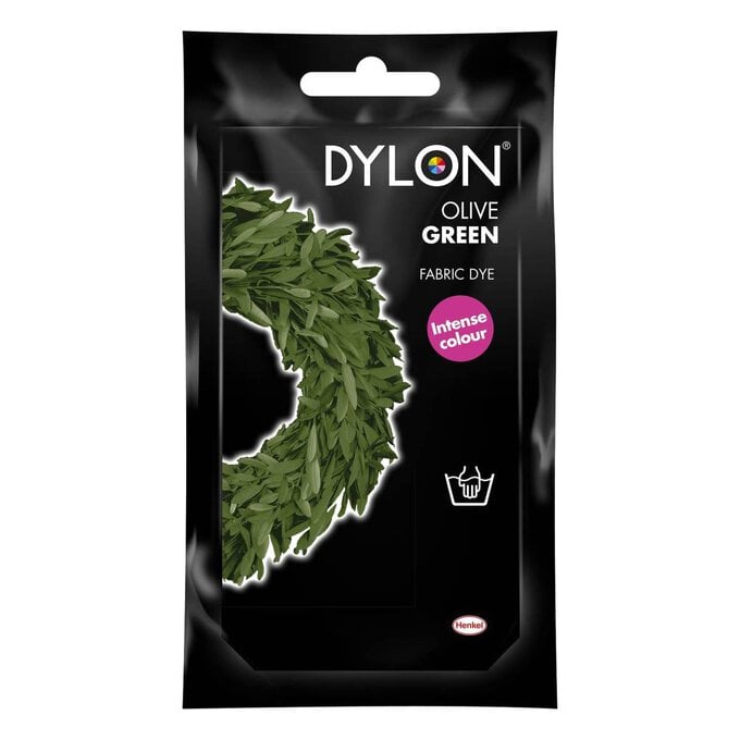 Dylon Olive Green Hand Wash Fabric Dye 50g image number 1