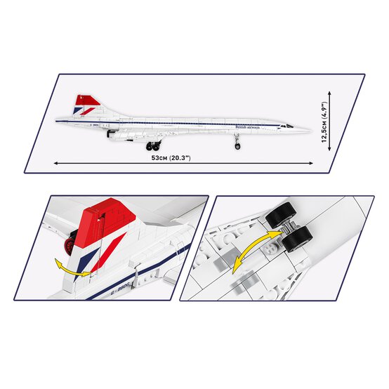 COBI Concorde G-BBDG Set 1:95 image number 3