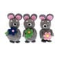 Grey Mice Decorations 3 Pack image number 3