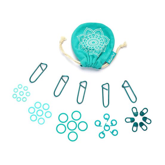 KnitPro Mindful Stitch Markers 100 Pack image number 1
