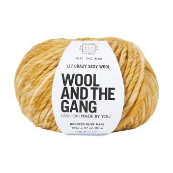 Wool and the Gang Bronzed Olive Lil&rsquo; Crazy Sexy Wool Marl 100g