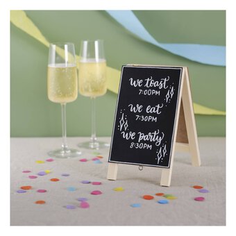 Double-Sided Wooden Chalkboard 21cm x 12cm image number 3
