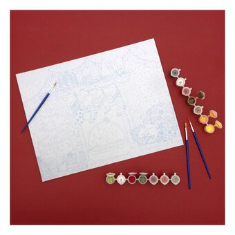 Christmas Fireplace Paint by Numbers