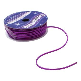 Purple Lurex Edge Cord 1.6mm x 8m image number 2