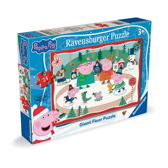 Ravensburger Peppa Pig Christmas Giant Floor Puzzle 24 Pieces image number 4