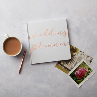 Rose Gold Foiled White Wedding Planner image number 4
