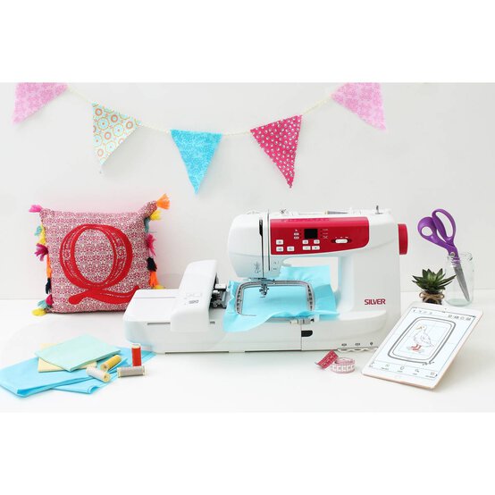 Silver CH03 Wifi Sewing and Embroidery Machine image number 6