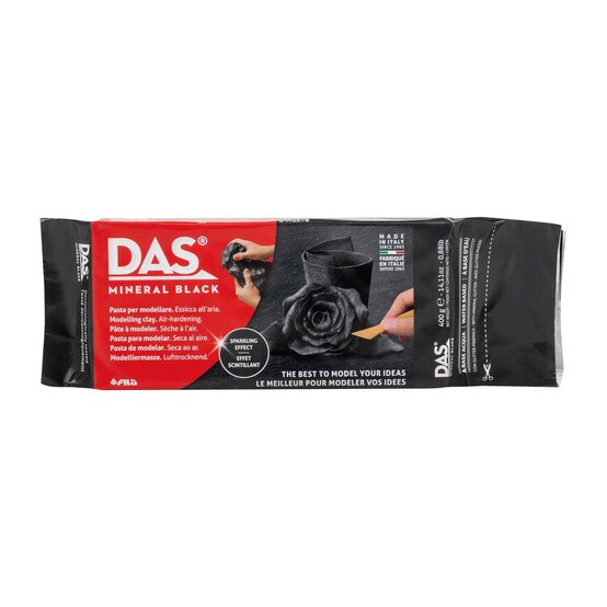 DAS Mineral Black Modelling Clay 400g image number 1