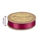 Wine Double-Faced Satin Ribbon 12mm x 5m image number 4
