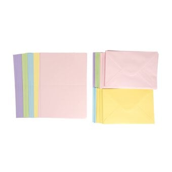 Pastel Cards and Envelopes C6 50 Pack image number 3