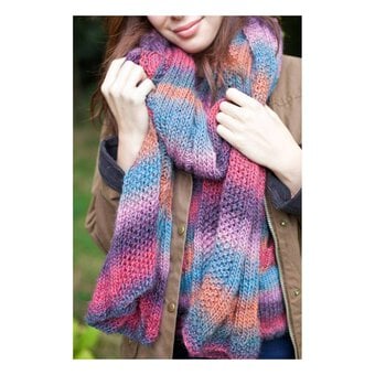 West Yorkshire Spinners Aire Valley Aran Fusions Autumn Mix Scarf Digital Pattern
