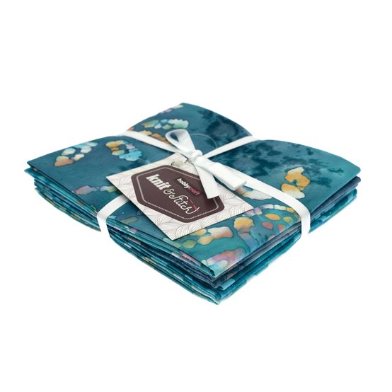 Blue Batik Cotton Fat Quarters 4 Pack image number 7