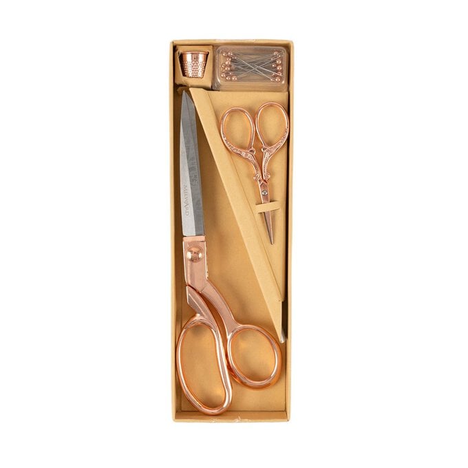 Milward Rose Gold Scissor Gift Set