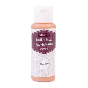 Light Coral Fabric Paint 60ml 