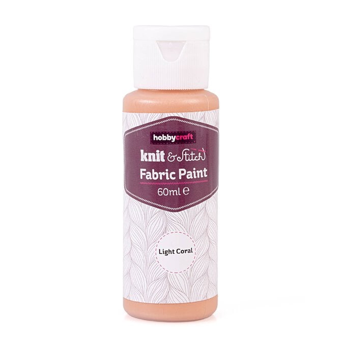 Light Coral Fabric Paint 60ml  image number 1