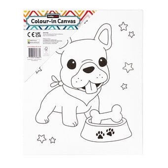 Dog Colour-in Canvas