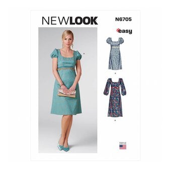 New Look Women's Dress Sewing Pattern 6705 (6-18)