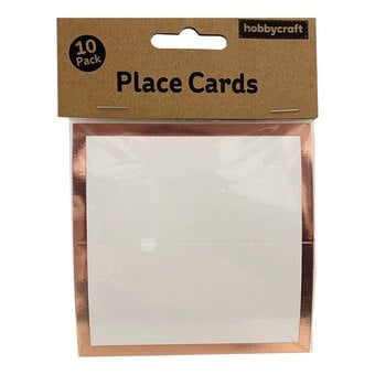 Rose Gold Border Place Cards 10 Pack