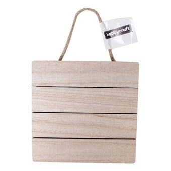 Wooden Square Wall Plaque