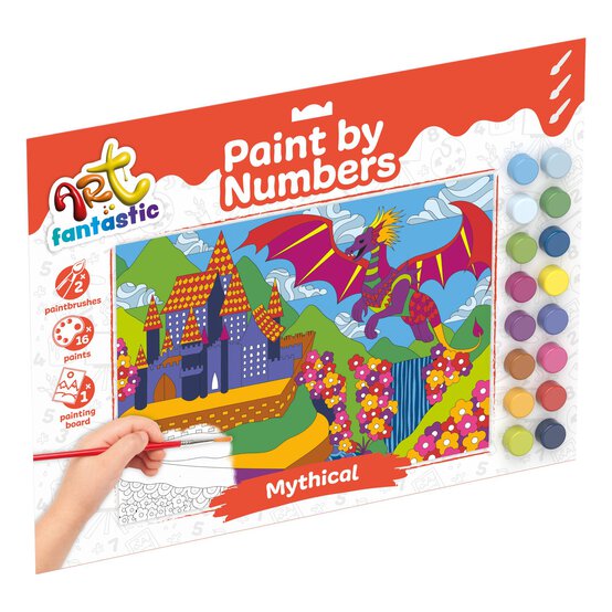 Mythical Landscape Paint by Numbers image number 1