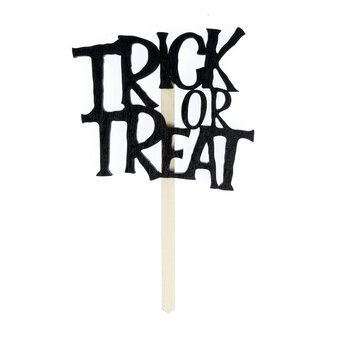 Trick or Treat Wooden Pick 14cm