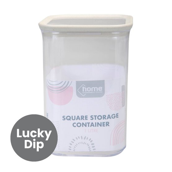Assorted Square Storage Container 1L  image number 1
