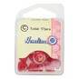 Hemline Red Basic Hearts Button 17 Pack image number 2