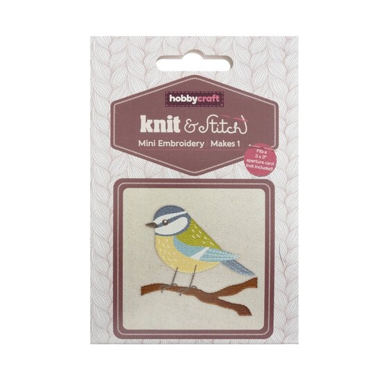 Mini Blue Tit Embroidery Kit image number 4