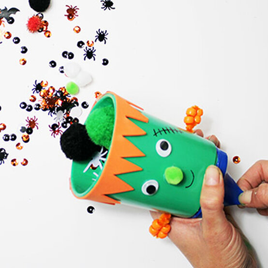 How to Make a Frankenstein Pom Pom Shooter image number 1