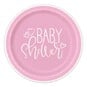 Small Pink Hearts Baby Shower Paper Plates 8 Pack image number 1