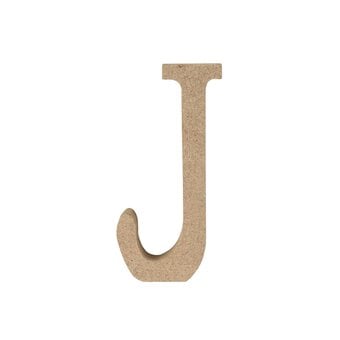 MDF Wooden Letter J 8cm