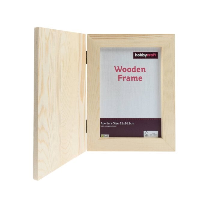 Wooden Book Frame 22cm x 17cm image number 1