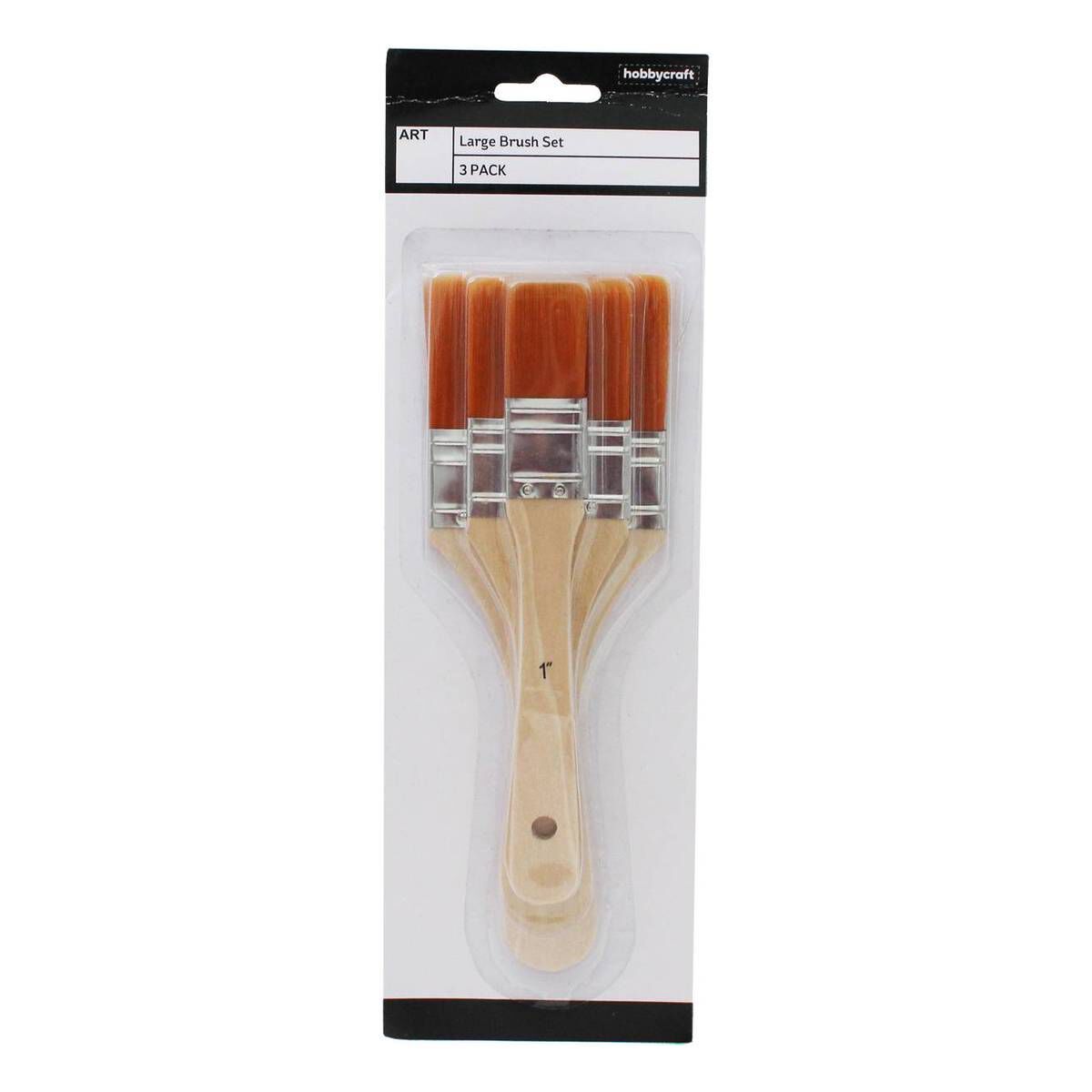 Large Brush Set 3 Pieces Hobbycraft