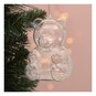 Hanging Plastic Fillable Bear Decoration 11.5cm image number 1