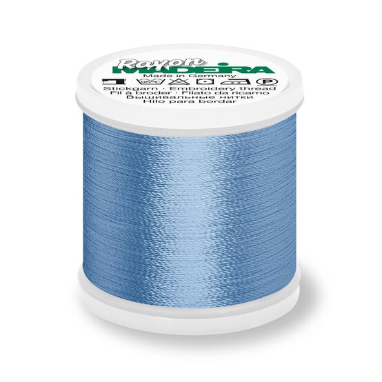 Madeira Baby Blue Rayon 40 Thread 200m (1028) image number 1