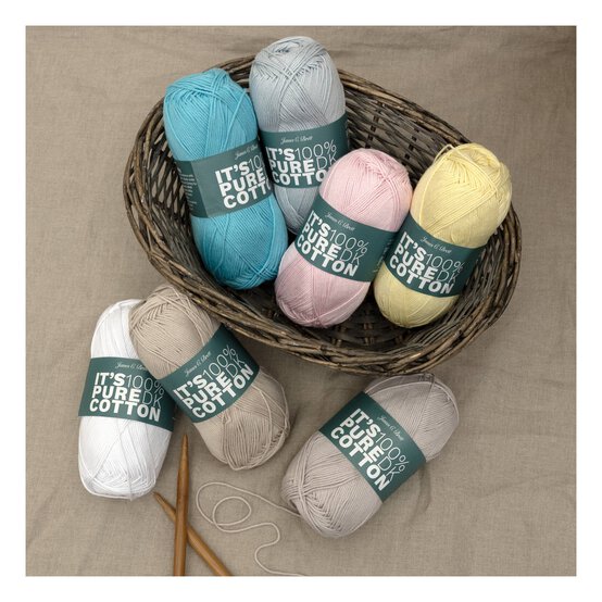 James C Brett Turquoise It’s Pure Cotton Yarn 100g image number 4