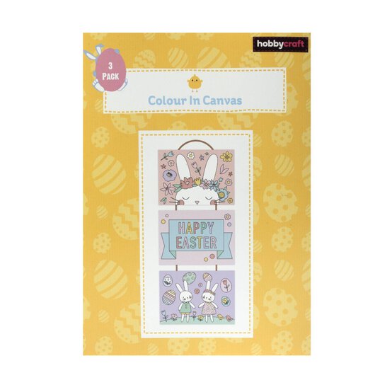 Easter Bunny Colour-in Canvas Kit image number 7