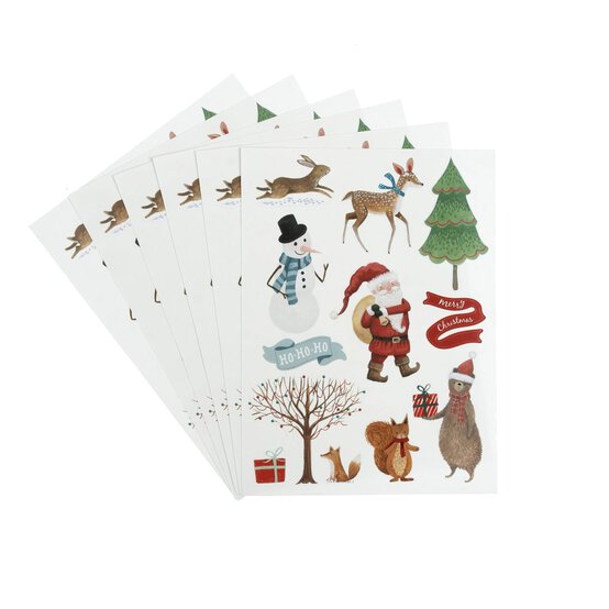 Christmas Paper Stickers 72 Pack image number 1